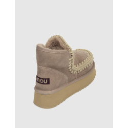 BOTÍN MOU MINI ESKIMO PLATFORM TAUPE