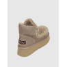 BOTÍN MOU MINI ESKIMO PLATFORM TAUPE