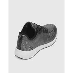 ZAPATILLA SKECHERS BOBS SPORT SQUAD-SPARKLE LIFE PLOMO