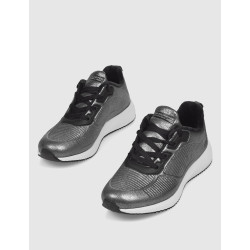 ZAPATILLA SKECHERS BOBS SPORT SQUAD-SPARKLE LIFE PLOMO