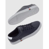 ZAPATILLA TOMMY HILFIGER CORPORATE LEATHER DETAIL AZUL