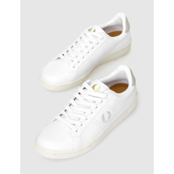 ZAPATILLA FRED PERRY B721 B6312 LEATHER BLANCO