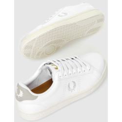 ZAPATILLA FRED PERRY B721 B6312 LEATHER BLANCO