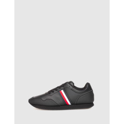 ZAPATILLA TOMMY HILFIGER CORE LO RUNNER PU LTH NEGRO