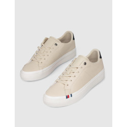 ZAPATILLA TOMMY HILFIGER THICK VULC LOW PREMIUM LTH BEIG