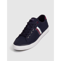 BAMBA TOMMY HILFIGER TH HI VULC LOW STRIPES MESH MARINO