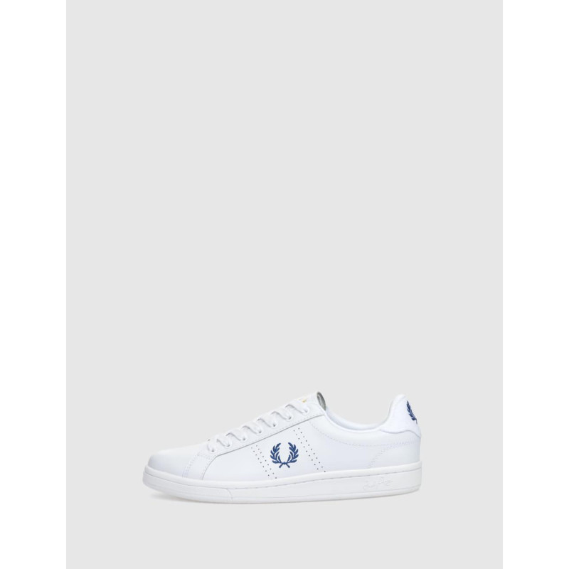 ZAPATILLA URBANA FRED PERRY B6333 B721 LEATHER/TOWELLING BLANCO