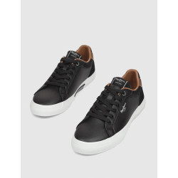 ZAPATILLA PEPE JEANS KENTON COURT NEGRO
