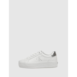 ZAPATILLA CALVIN KLEIN BOLD VULC FLATF LACEUP LTH BLANCO