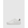ZAPATILLA CALVIN KLEIN BOLD VULC FLATF LACEUP LTH BLANCO