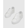 ZAPATILLA CALVIN KLEIN BOLD VULC FLATF LACEUP LTH BLANCO