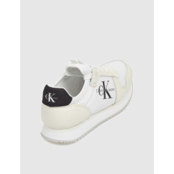 ZAPATILLA CALVIN KLEIN RUNNER SOCK LACEUP ML LTH BLANCO