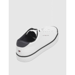 ZAPATILLA TOMMY HILFIGER TH HI VULC CORE LOW LEATHER BLANCO