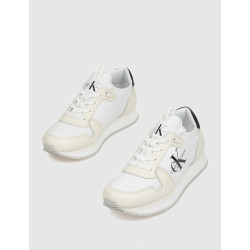 ZAPATILLA CALVIN KLEIN RUNNER SOCK LACEUP ML LTH BLANCO