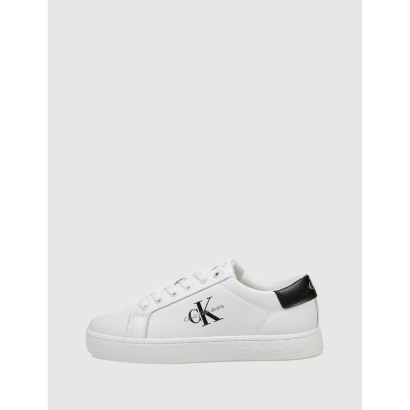 ZAPATILLA CALVIN KLEIN CLASSICCUPLOWLACEUP LTH ML BLANCO