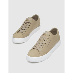 ZAPATILLA TOMMY HILFIGER TH HI VULC LOW CANVAS BEIG