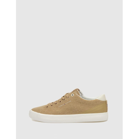 ZAPATILLA TOMMY HILFIGER TH HI VULC LOW SUMMER CVS CÁMEL