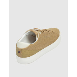 ZAPATILLA TOMMY HILFIGER TH HI VULC LOW SUMMER CVS CÁMEL