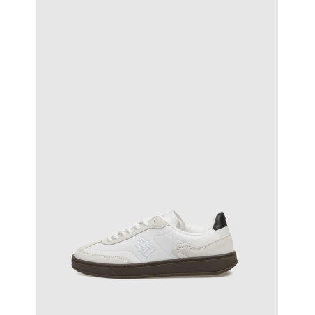 ZAPATILLA TOMMY HILFIGER TH HERITAGE COURTSNEAKER LTHR BLANCO