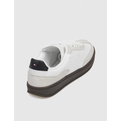 ZAPATILLA TOMMY HILFIGER TH HERITAGE COURTSNEAKER LTHR BLANCO