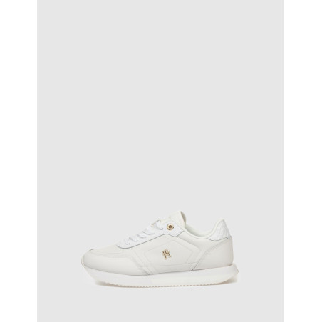 ZAPATILLA TOMMY HILFIGER ELEVATED ESSENT RUNNER MONOGRAM BLANCO