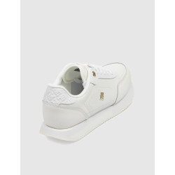 ZAPATILLA TOMMY HILFIGER ELEVATED ESSENT RUNNER MONOGRAM BLANCO