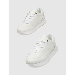 ZAPATILLA TOMMY HILFIGER ELEVATED ESSENT RUNNER MONOGRAM BLANCO