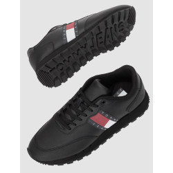 ZAPATILLA TOMMY HILFIGER TOMMY JEANS LEATHER NEGRO