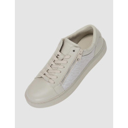 ZAPATILLA CALVIN KLEIN LOW TOP LACE UP W/ZIP BEIG