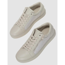 ZAPATILLA CALVIN KLEIN LOW TOP LACE UP W/ZIP BEIG
