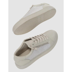 ZAPATILLA CALVIN KLEIN LOW TOP LACE UP W/ZIP BEIG