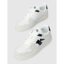 ZAPATILLA CALVIN KLEIN BASKET CUPSOLE LACEUP MIX BLANCO