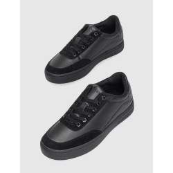 ZAPATILLA CALVIN KLEIN CLASSIC CUPSOLE LACEUPMIX LTH NEGRO