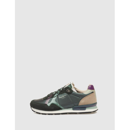 ZAPATILLA PEPE JEANS BRIT PRINTS VERDE