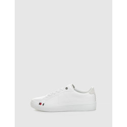 ZAPATILLA TOMMY HILFIGER THICK VULC LOW PREMIUM LTH BLANCO
