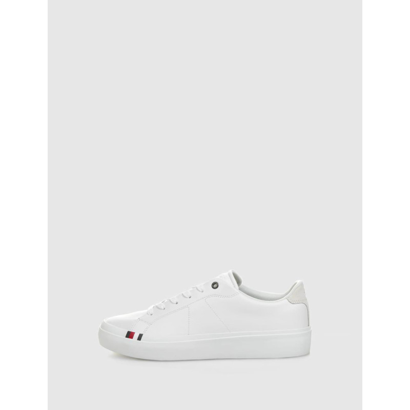 ZAPATILLA TOMMY HILFIGER THICK VULC LOW PREMIUM LTH BLANCO