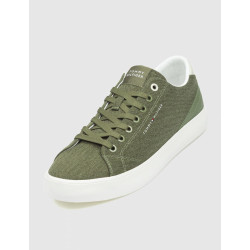 ZAPATILLA URBANA TOMMY HILFIGER TH HI VULC LOW SUMMER CVS VERDE