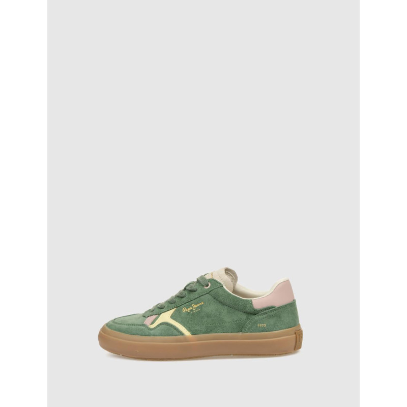 ZAPATILLA PEPE JEANS TRAVIS RETRO VERDE