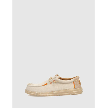 ZAPATILLA DUDE WALLY COASTLINE JUTE PLATA