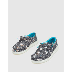 ZAPATILLA DUDE WALLY H20 TROPICAL NEGRO