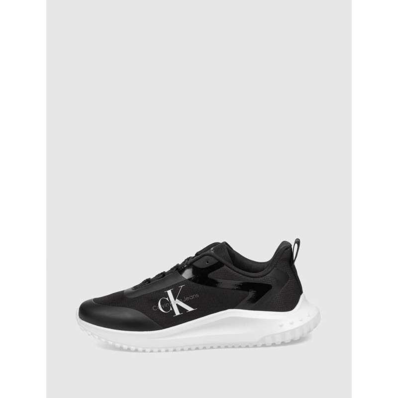 ZAPATILLA CALVIN KLEIN EVA RUNNER LOW LACE ML MIX NEGRO