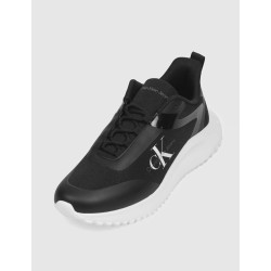 ZAPATILLA CALVIN KLEIN EVA RUNNER LOW LACE ML MIX NEGRO