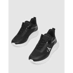 ZAPATILLA CALVIN KLEIN EVA RUNNER LOW LACE ML MIX NEGRO