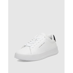 ZAPATILLA TOMMY HILFIGER TH COURT LTH DETAIL ESS BLANCO