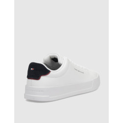 ZAPATILLA TOMMY HILFIGER TH COURT LTH DETAIL ESS BLANCO