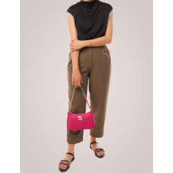 BOLSO KARL LAGERFELD K/IKONIK 2.0 NYLON SM ZIP SB FUXIA