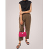 BOLSO KARL LAGERFELD K/IKONIK 2.0 NYLON SM ZIP SB FUXIA