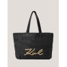 BOLSO KARL LAGERFED K/SIGNATURE BEACH TOTE RAF NEGRO