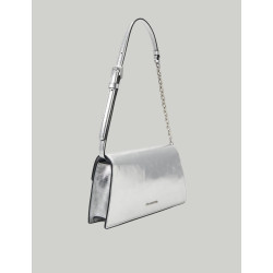 BOLSO KARL LAGERFED K/SIGNATURE 2.0 SP SHB METALLC PLATA