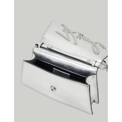 BOLSO KARL LAGERFED K/SIGNATURE 2.0 SP SHB METALLC PLATA